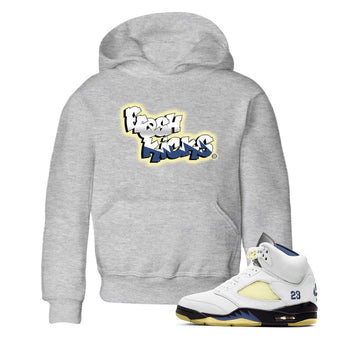 Air Jordan 5 A Ma Maniere x Photon Dust shirt to match jordans Fresh Kicks sneaker tees Air Jordan 5 x A Ma Maniere "Dawn" SNRT Sneaker Tees Sneaker Matching Clothing Brand Baby Toddler Heather Grey 1 T-Shirt