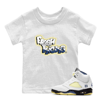Air Jordan 5 A Ma Maniere x Photon Dust shirt to match jordans Fresh Kicks sneaker tees Air Jordan 5 x A Ma Maniere "Dawn" SNRT Sneaker Tees Sneaker Matching Clothing Brand Baby Toddler White 1 T-Shirt