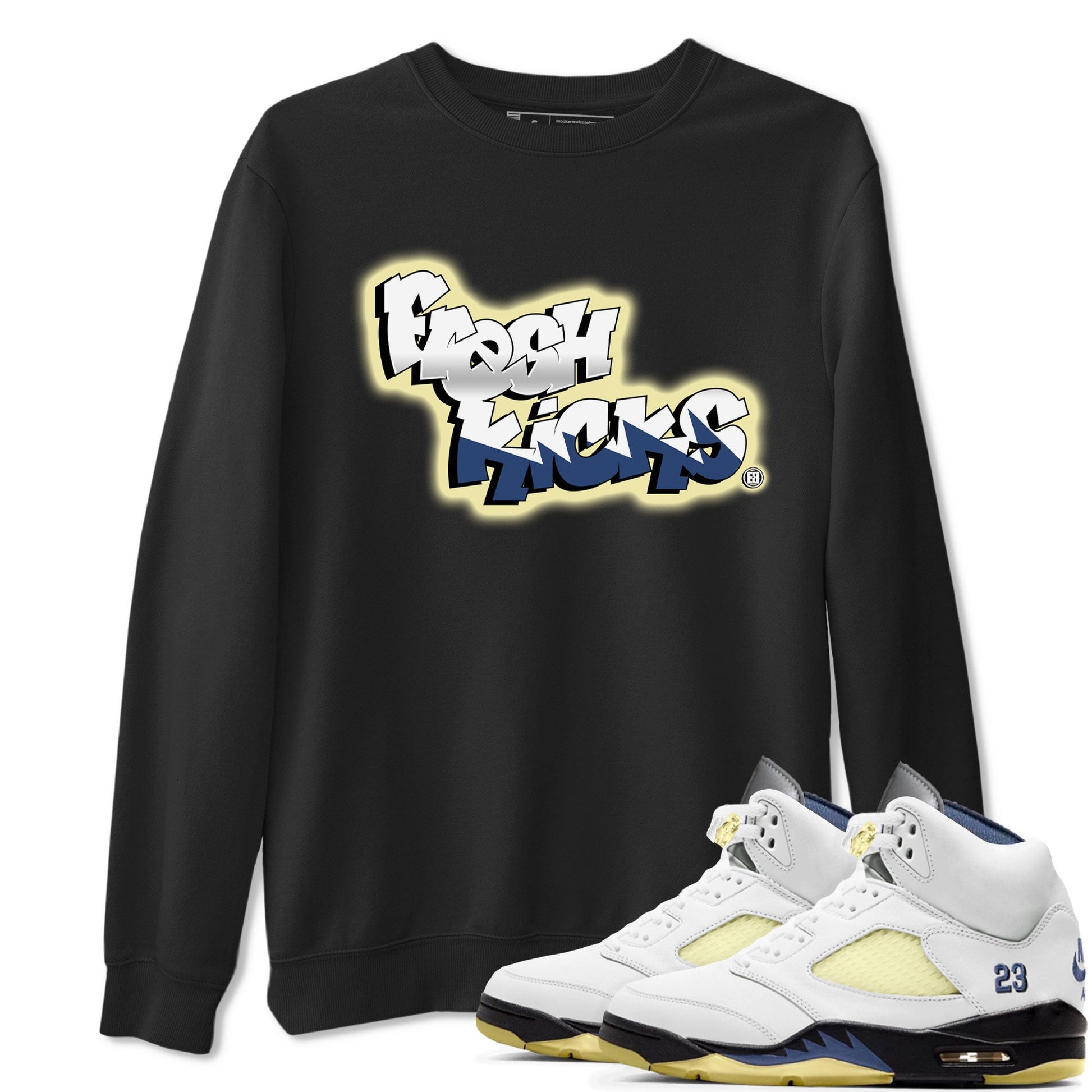 Air Jordan 5 A Ma Maniere x Photon Dust shirt to match jordans Fresh Kicks sneaker tees Air Jordan 5 x A Ma Maniere "Dawn" SNRT Sneaker Tees Sneaker Matching Clothing Brand Unisex Sneaker Tee Black 1 T-Shirt