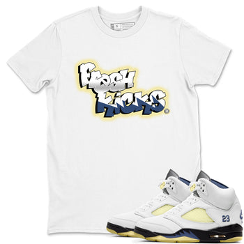 Air Jordan 5 A Ma Maniere x Photon Dust shirt to match jordans Fresh Kicks sneaker tees Air Jordan 5 x A Ma Maniere "Dawn" SNRT Sneaker Tees Sneaker Matching Clothing Brand Unisex Sneaker Tee White 1 T-Shirt