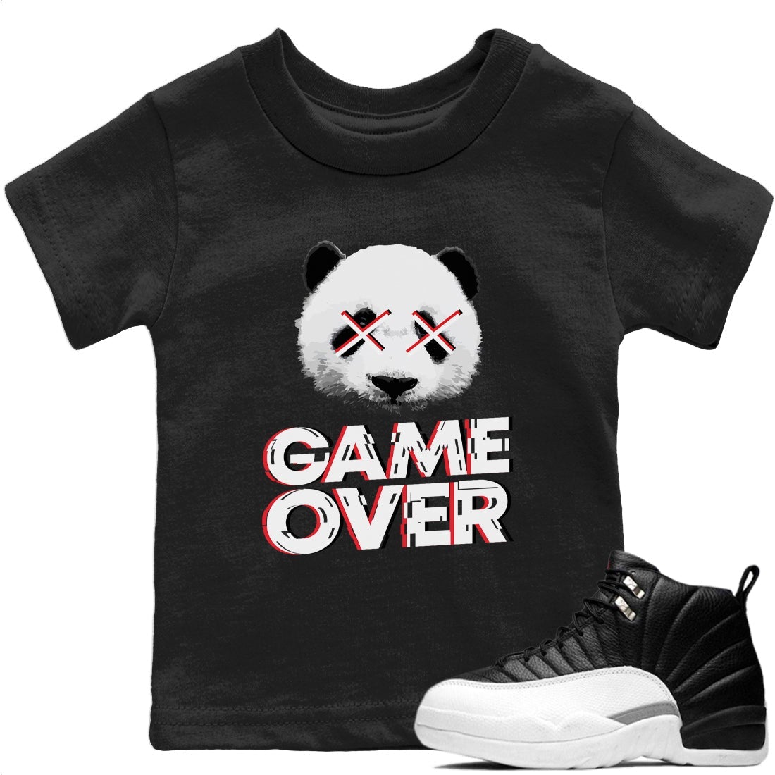 Jordan 12 Playoffs Sneaker Match Tees Game Over Sneaker Tees Jordan 12 Playoffs Sneaker Release Tees Kids Shirts