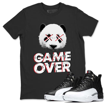 Jordan 12 Playoffs Sneaker Match Tees Game Over Sneaker Tees Jordan 12 Playoffs Sneaker Release Tees Unisex Shirts