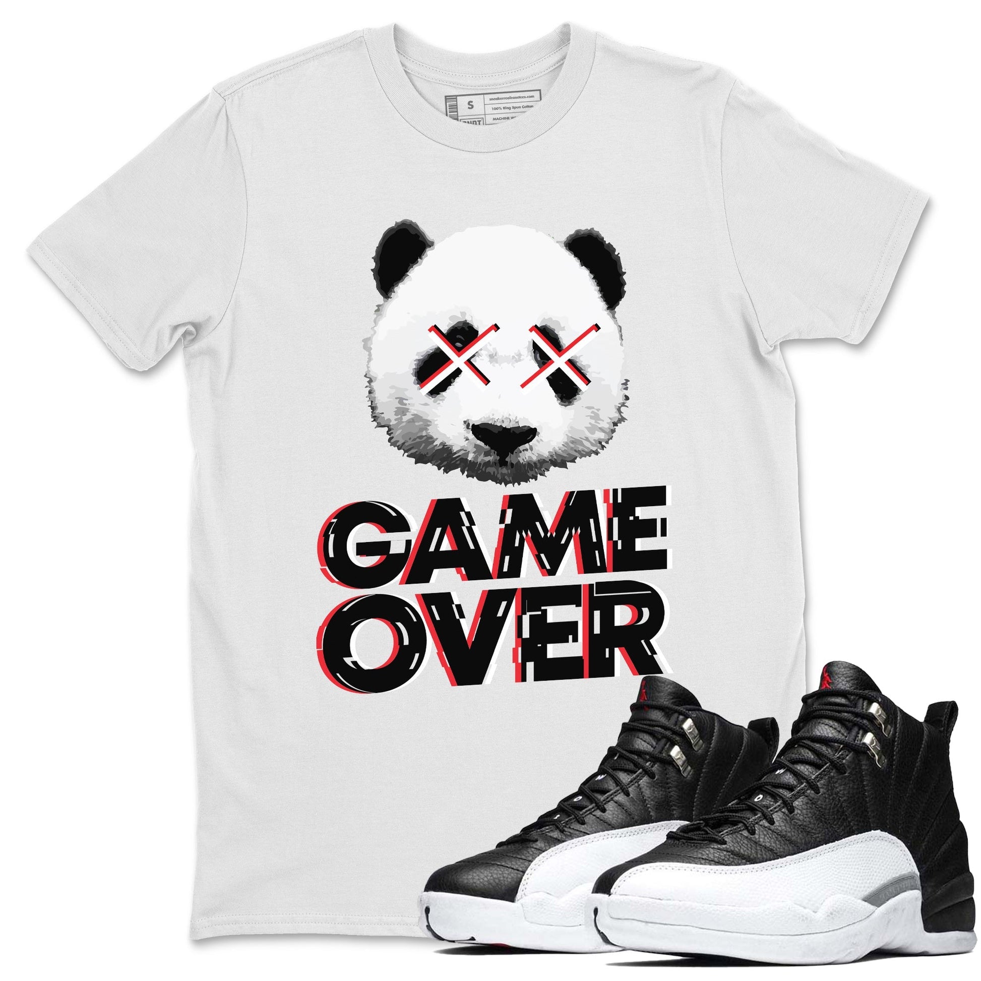 Jordan 12 Playoffs Sneaker Match Tees Game Over Sneaker Tees Jordan 12 Playoffs Sneaker Release Tees Unisex Shirts
