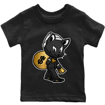 Jordan 12 Black Taxi Sneaker Match Tees Gangster Cat Sneaker Tees Jordan 12 Black Taxi Sneaker Release Tees Kids Shirts