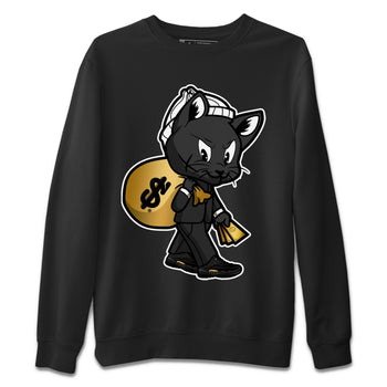 Jordan 12 Black Taxi Sneaker Match Tees Gangster Cat Sneaker Tees Jordan 12 Black Taxi Sneaker Release Tees Unisex Shirts