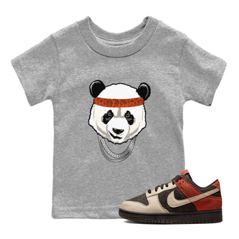 Nike Dunk Low Red Panda shirt to match jordans Gangster Panda sneaker tees Dunk Red Panda SNRT Sneaker Release Tees Baby Toddler Heather Grey 1 T-Shirt