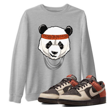 Nike Dunk Low Red Panda shirt to match jordans Gangster Panda sneaker tees Dunk Red Panda SNRT Sneaker Release Tees Unisex Heather Grey 1 T-Shirt