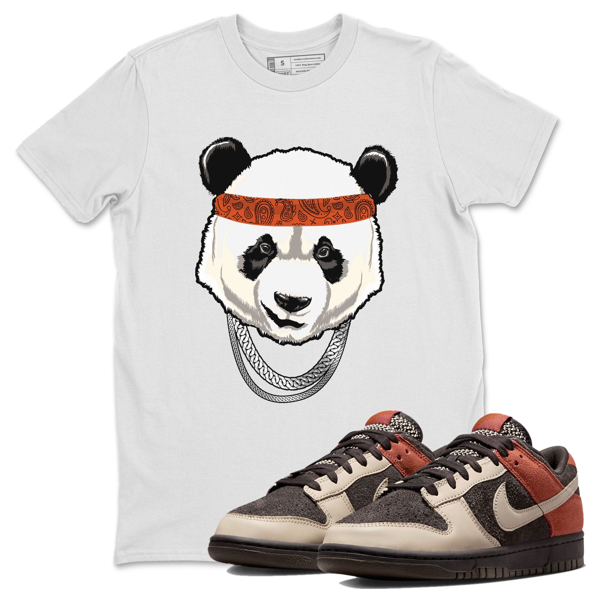 Nike Dunk Low Red Panda shirt to match jordans Gangster Panda sneaker tees Dunk Red Panda SNRT Sneaker Release Tees Unisex White 1 T-Shirt