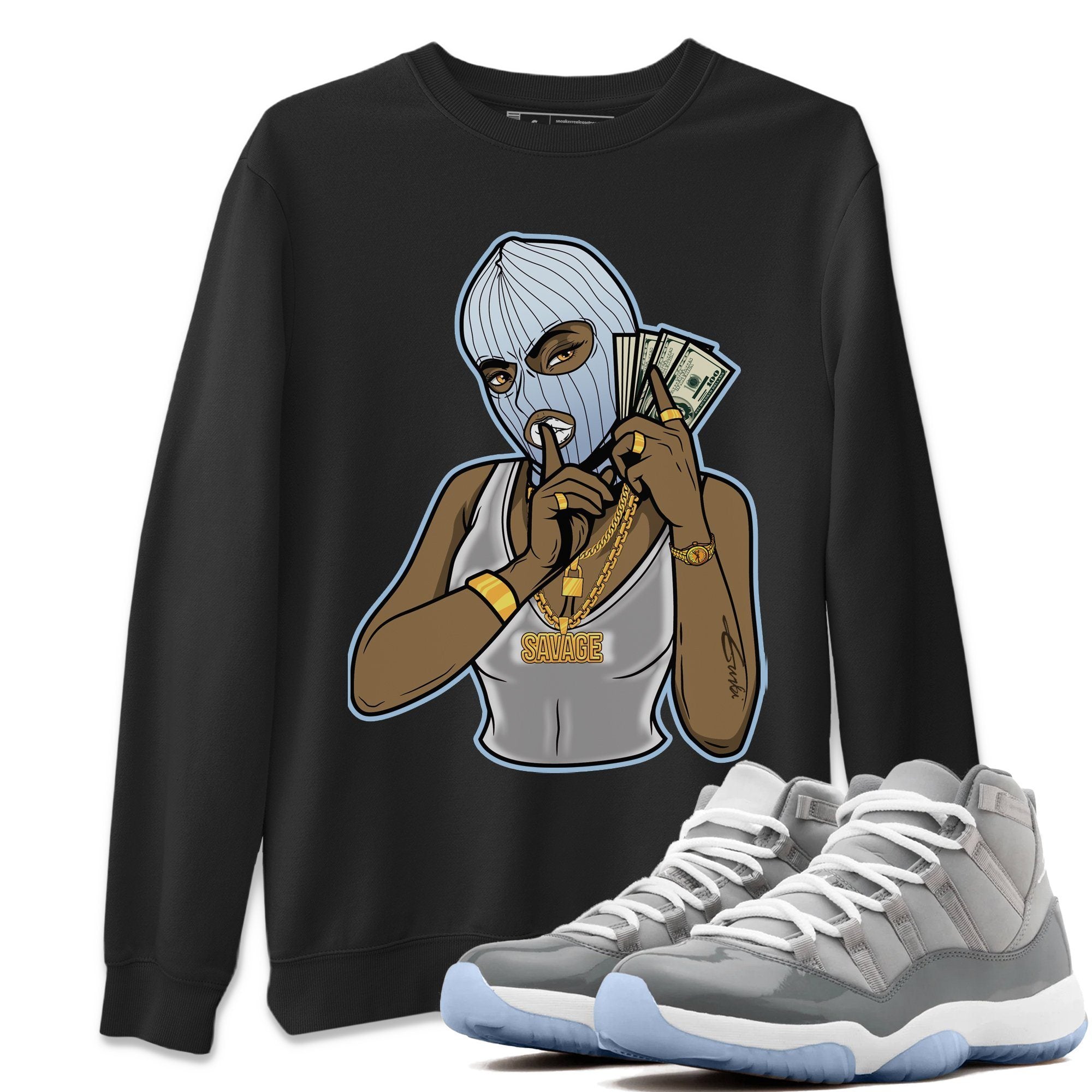 Jordan 11 Cool Grey Sneaker Match Tees Gangster Women Sneaker Tees Jordan 11 Cool Grey Sneaker Release Tees Unisex Shirts
