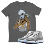 Jordan 11 Cool Grey Sneaker Match Tees Gangster Women Sneaker Tees Jordan 11 Cool Grey Sneaker Release Tees Unisex Shirts