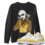 Jordan 11 Yellow Python Sneaker Match Tees Gangster Women Sneaker Tees Jordan 11 Yellow Python Sneaker Release Tees Unisex Shirts