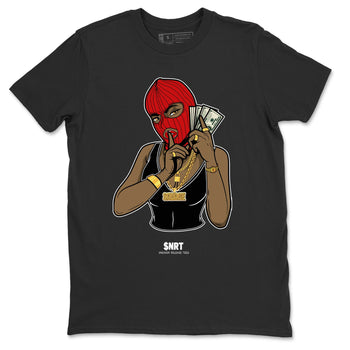 Jordan 9 Chile Red Sneaker Match Tees Gangster Women Sneaker Tees Jordan 9 Chile Red Sneaker Release Tees Unisex Shirts
