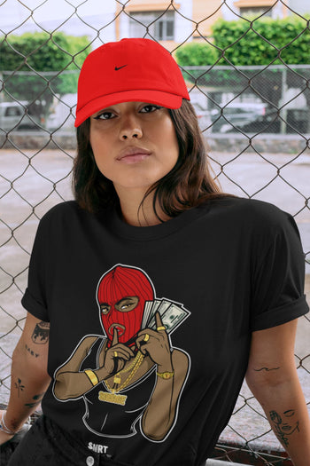 Jordan 9 Chile Red Sneaker Match Tees Gangster Women Sneaker Tees Jordan 9 Chile Red Sneaker Release Tees Unisex Shirts