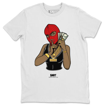 Jordan 9 Chile Red Sneaker Match Tees Gangster Women Sneaker Tees Jordan 9 Chile Red Sneaker Release Tees Unisex Shirts