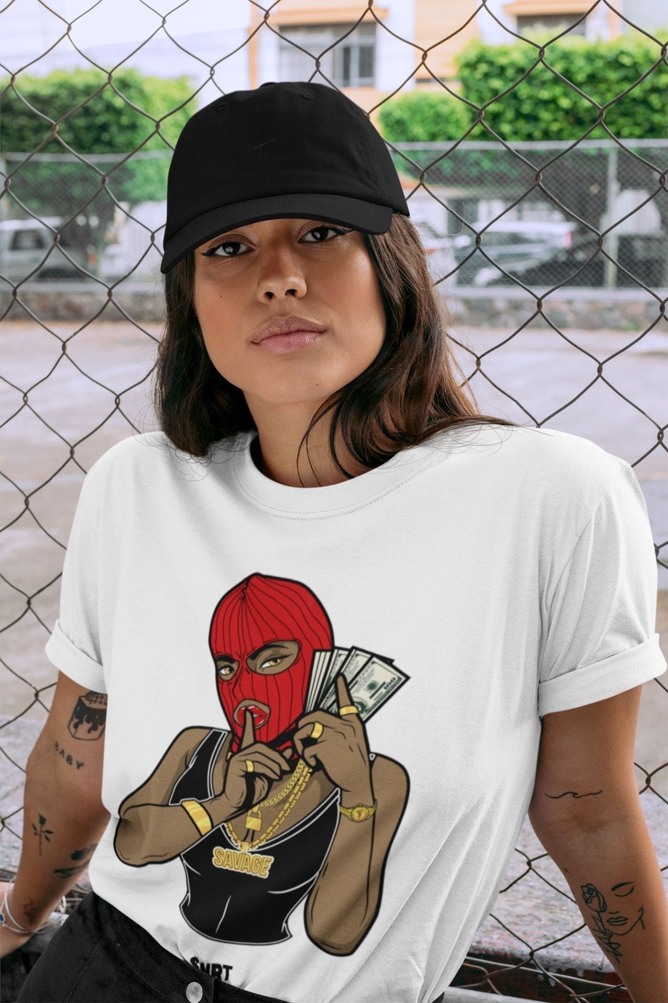 Jordan 9 Chile Red Sneaker Match Tees Gangster Women Sneaker Tees Jordan 9 Chile Red Sneaker Release Tees Unisex Shirts