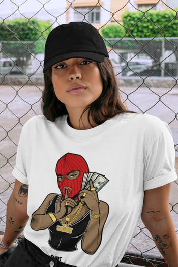 Jordan 9 Chile Red Sneaker Match Tees Gangster Women Sneaker Tees Jordan 9 Chile Red Sneaker Release Tees Unisex Shirts