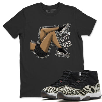 Jordan 11 Animal Instinct Sneaker Match Tees Get Em Legs Sneaker Tees Jordan 11 Animal Instinct Sneaker Release Tees Unisex Shirts