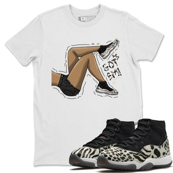 Jordan 11 Animal Instinct Sneaker Match Tees Get Em Legs Sneaker Tees Jordan 11 Animal Instinct Sneaker Release Tees Unisex Shirts