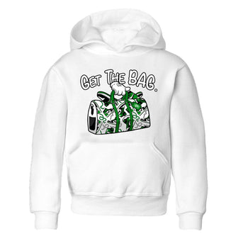 Air Jordan 1 Celtics Sneaker Match Tees Get The Bag Sneaker Tees Air Jordan 1 Retro Celtics Sneaker Release Tees Kids Shirts White 2