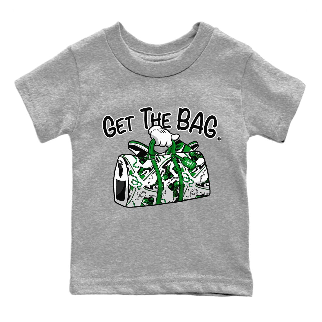 Get The Bag Kids Tops - Air Jordan 1 Celtics - SNRT Sneaker Tee