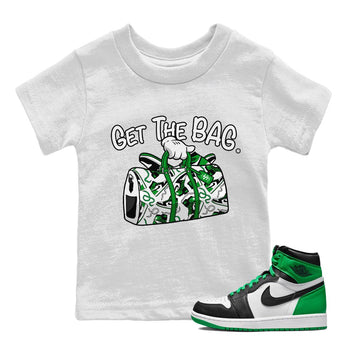 Get The Bag Kids Tops - Air Jordan 1 Celtics - SNRT Sneaker Tee