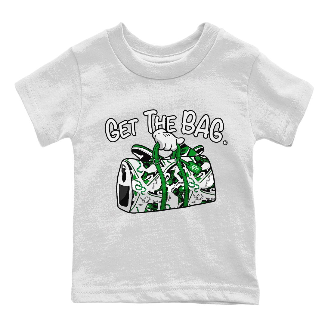 Get The Bag Kids Tops - Air Jordan 1 Celtics - SNRT Sneaker Tee
