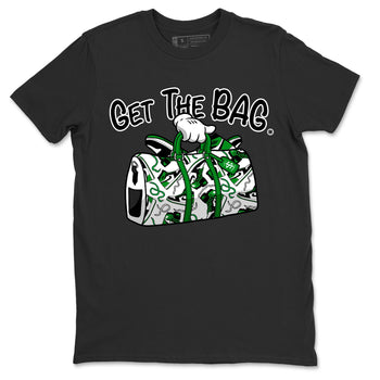 Air Jordan 1 Celtics Sneaker Match Tees Get The Bag Sneaker Tees Air Jordan 1 Retro Celtics Sneaker Release Tees Unisex Shirts Black 2