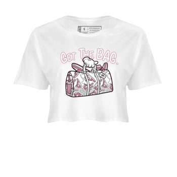 Air Jordan 1 Mauve shirt to match jordans Get The Bag sneaker tees AJ1 High OG Mauve SNRT Sneaker Release Tees Crew Neck T-ShirtWhite 2 Crop T-Shirt