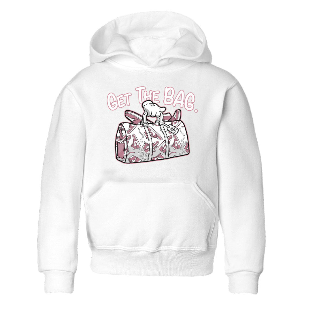 Air Jordan 1 Mauve shirt to match jordans Get The Bag sneaker tees AJ1 High OG Mauve SNRT Sneaker Release Tees Crew Neck T-ShirtBaby Toddler White 2 T-Shirt