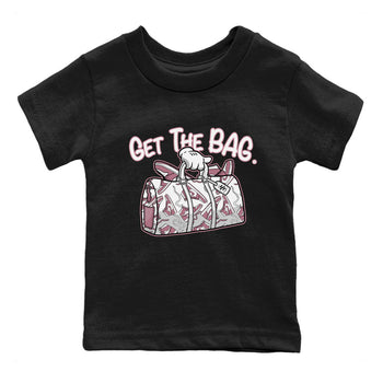 Air Jordan 1 Mauve shirt to match jordans Get The Bag sneaker tees AJ1 High OG Mauve SNRT Sneaker Release Tees Crew Neck T-ShirtBaby Toddler Black 2 T-Shirt