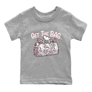 Air Jordan 1 Mauve shirt to match jordans Get The Bag sneaker tees AJ1 High OG Mauve SNRT Sneaker Release Tees Crew Neck T-ShirtBaby Toddler Heather Grey 2 T-Shirt