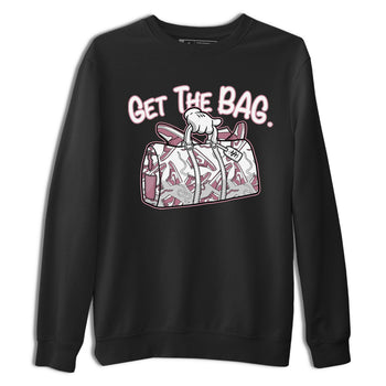 Air Jordan 1 Mauve shirt to match jordans Get The Bag sneaker tees AJ1 High OG Mauve SNRT Sneaker Release Tees Crew Neck T-ShirtUnisex Black 2 T-Shirt