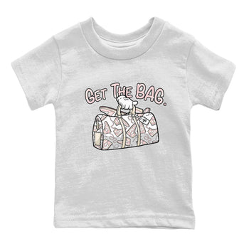 Air Jordan 1 Washed Pink Sneaker Match Tees Get The Bag Sneaker Tees Air Jordan 1 High OG WMNS Washed Pink Tees Kids Shirts White 2
