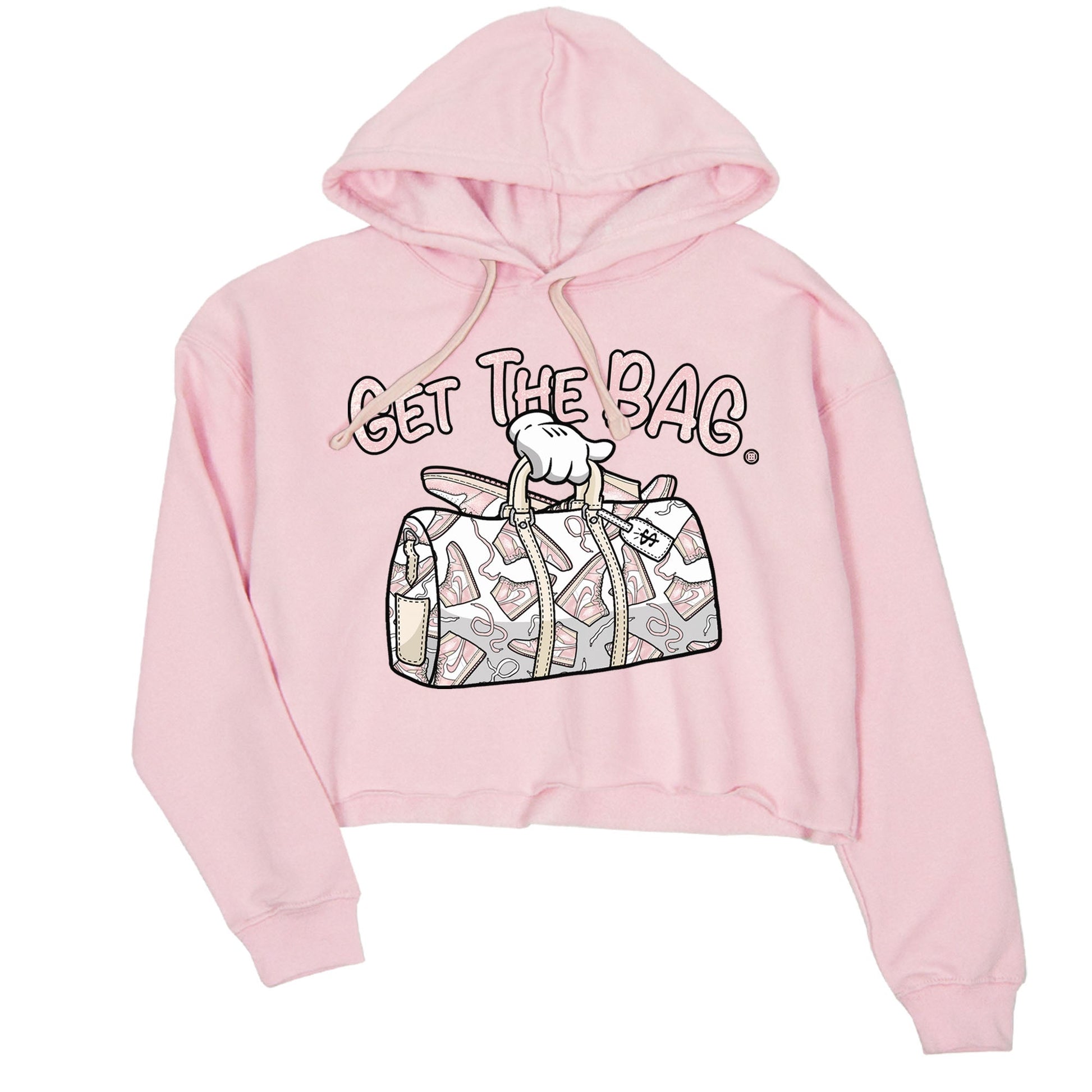 Air Jordan 1 Washed Pink Sneaker Match Tees Get The Bag Sneaker Tees Air Jordan 1 High OG WMNS Washed Pink Tees Women's Shirts Pink 2
