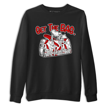 Air Jordan 12 Retro Cherry shirt to match jordans Get The Bag sneaker tees Air Jordan 12 Cherry SNRT Sneaker Release Tees Crew Neck T-ShirtUnisex Black 2 T-Shirt