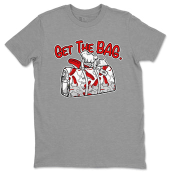Air Jordan 12 Retro Cherry shirt to match jordans Get The Bag sneaker tees Air Jordan 12 Cherry SNRT Sneaker Release Tees Crew Neck T-ShirtUnisex Heather Grey 2 T-Shirt