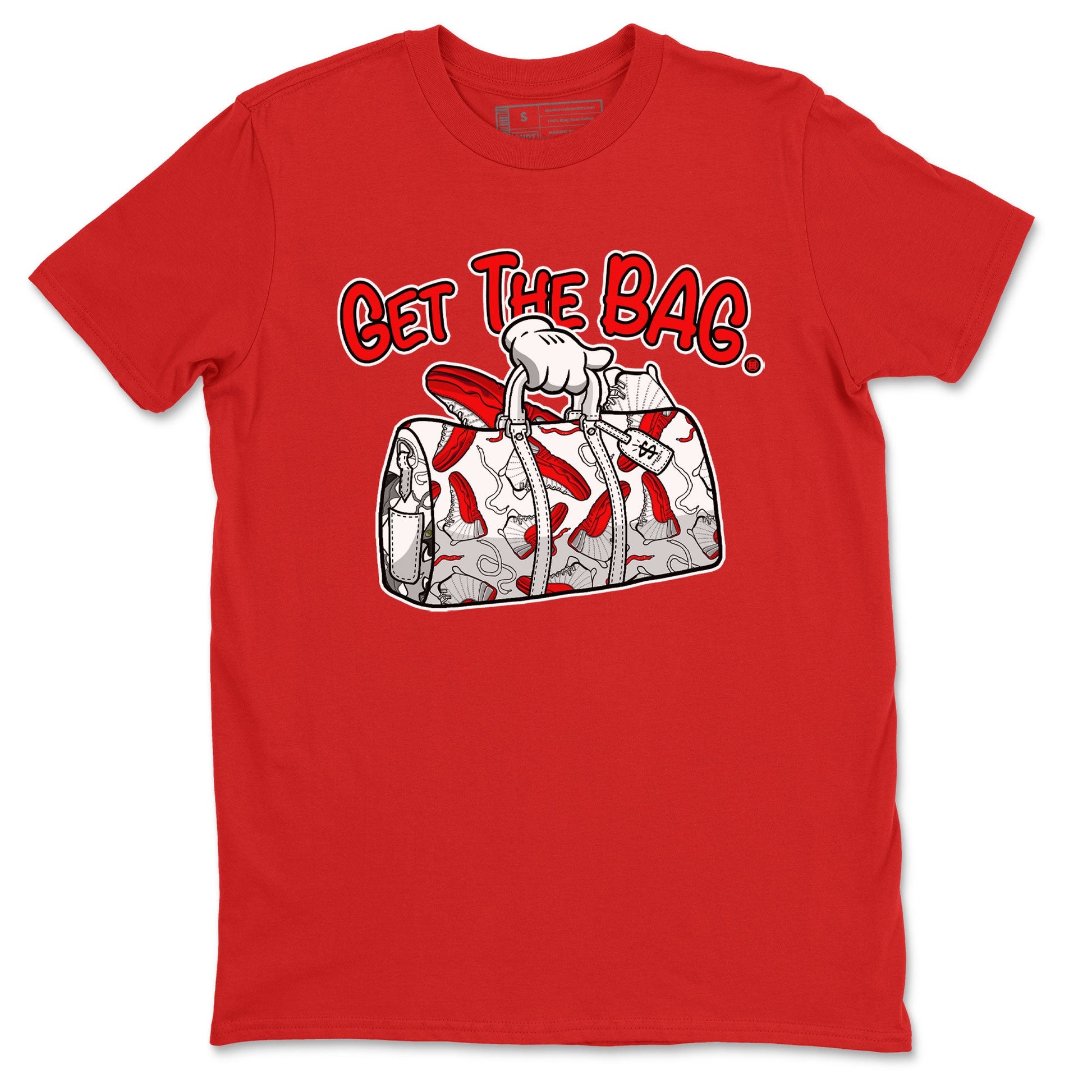 Air Jordan 12 Retro Cherry shirt to match jordans Get The Bag sneaker tees Air Jordan 12 Cherry SNRT Sneaker Release Tees Crew Neck T-ShirtUnisex Red 2 T-Shirt