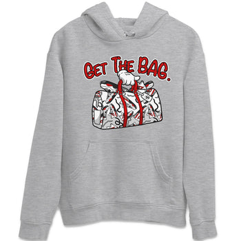 Jordan 4 Red Cement Tees Outfits Get The Bag Sneaker Tees Air Jordan 4 Red Cement Sneaker Release Tees Unisex Shirts Heather Grey 2