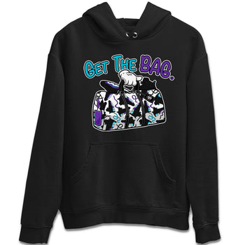 AJ6 Aqua Sneaker Match Tees Get The Bag Sneaker Tees Air Jordan 6 Aqua SNRT Sneaker Release Tees Unisex Shirts Black 2