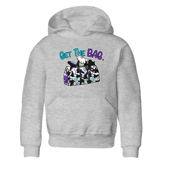 AJ6 Aqua Sneaker Match Tees Get The Bag Sneaker Tees Air Jordan 6 Aqua SNRT Sneaker Release Tees Kids and Baby Youth Shirts Heather Grey 2