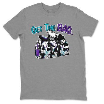AJ6 Aqua Sneaker Match Tees Get The Bag Sneaker Tees Air Jordan 6 Aqua SNRT Sneaker Release Tees Unisex Shirts Heather Grey 2