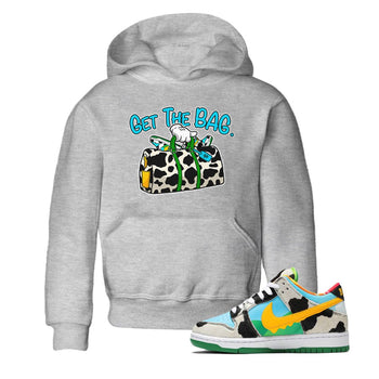 Dunk Chunky Dunky Tee Get The Bag Sneaker Tees Dunk Chunky Dunky Sneaker Release Tees Kids Shirts Heather Grey 1