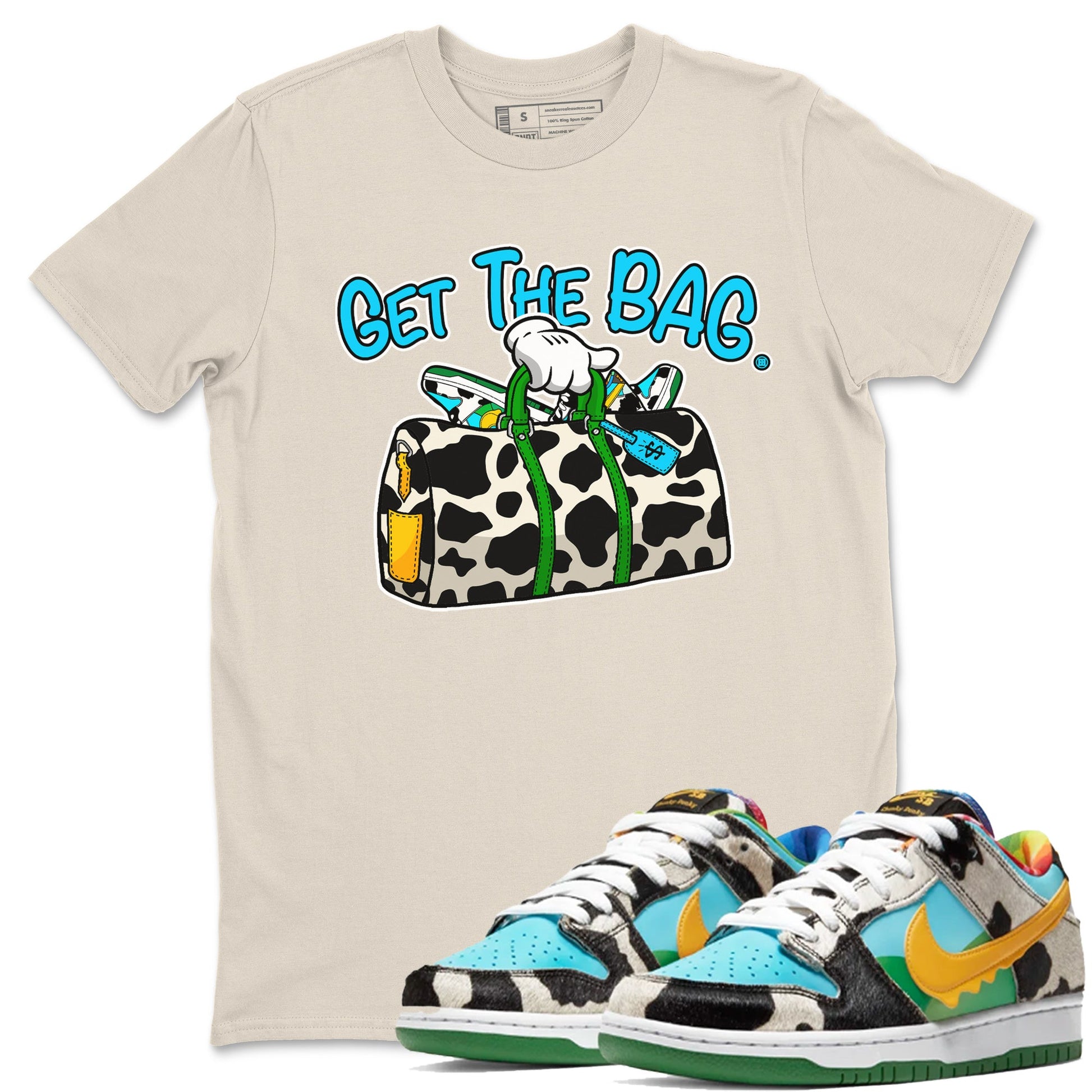 Dunk Chunky Dunky Tee Get The Bag Sneaker Tees Dunk Chunky Dunky Sneaker Release Tees Unisex Shirts Natural 1