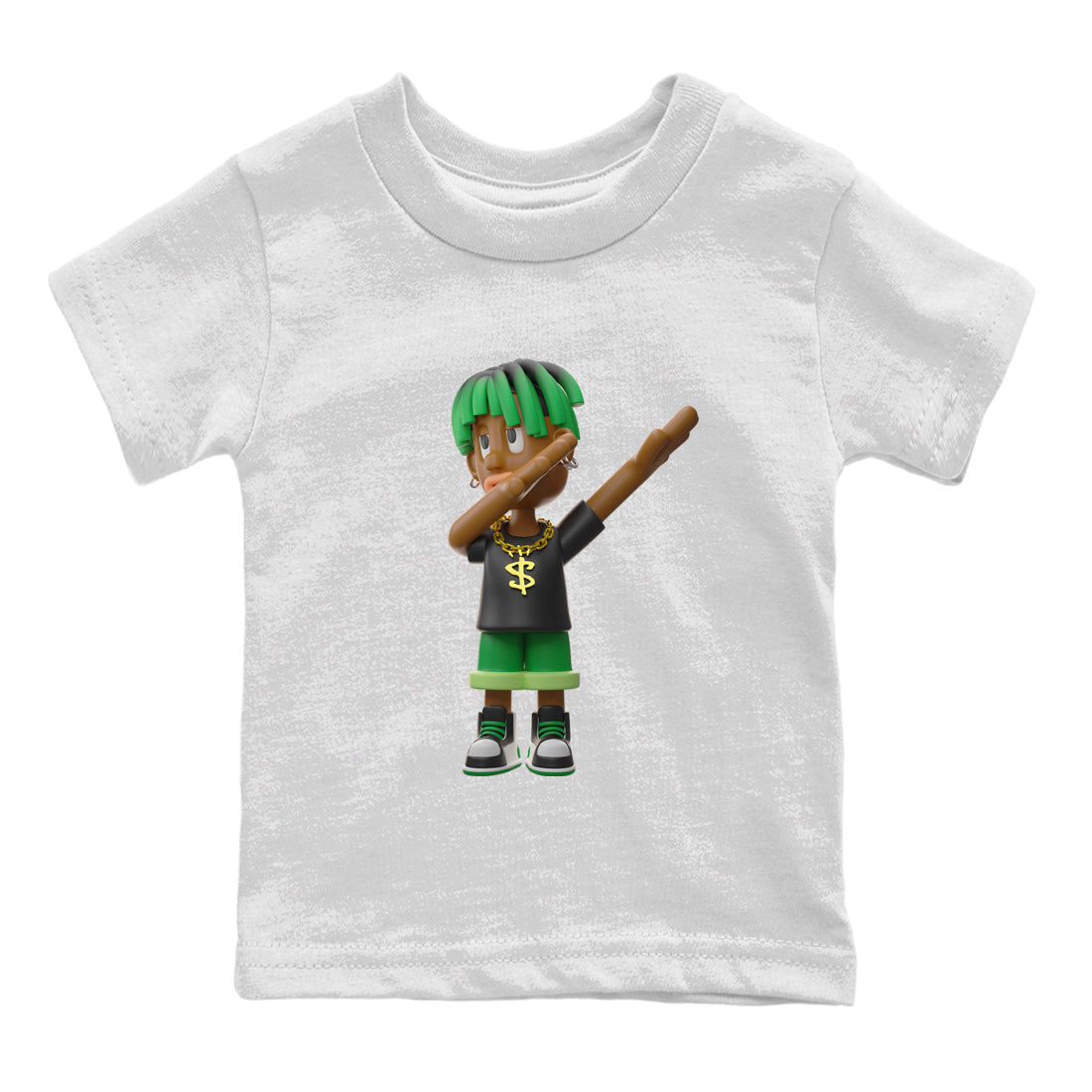 Air Jordan 1 Celtics Sneaker Match Tees Get'em Boy Sneaker Tees AJ1 High OG Lucky Green Sneaker Release Tees Kids Shirts White 2