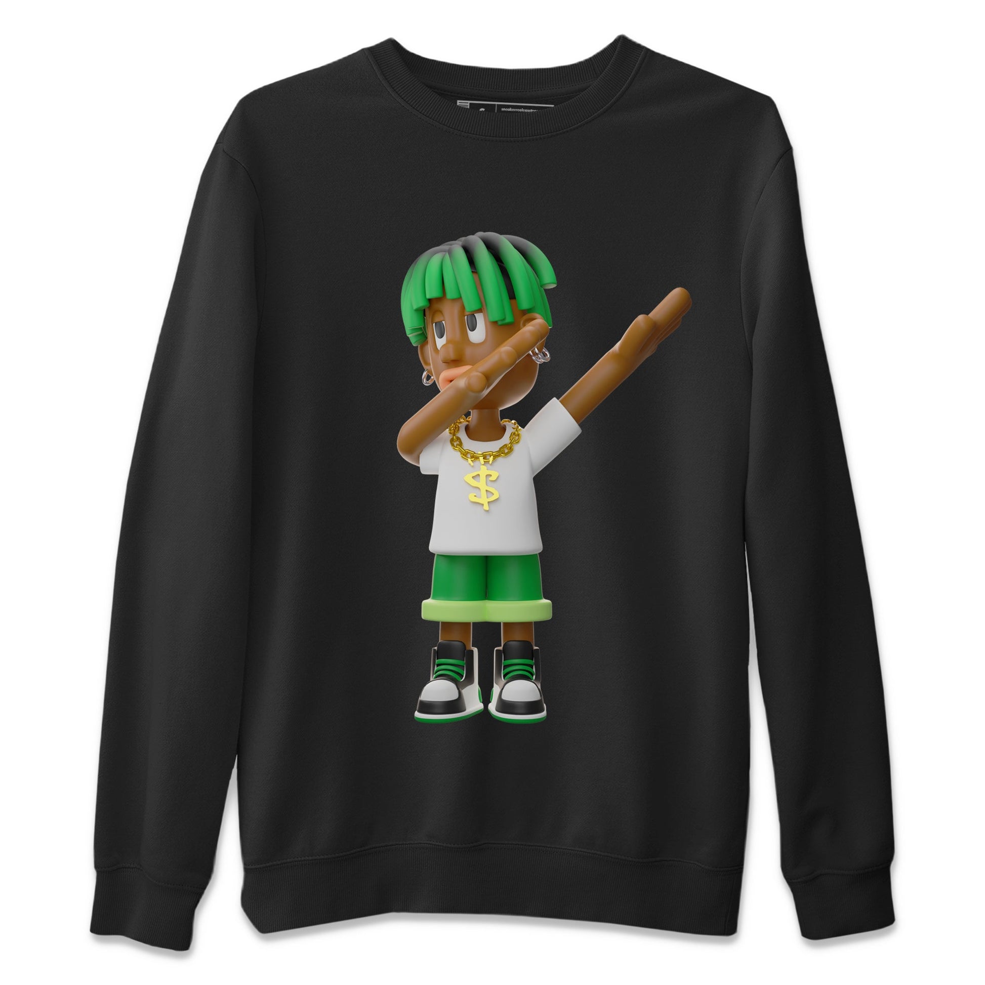 Air Jordan 1 Celtics Sneaker Match Tees Get'em Boy Sneaker Tees AJ1 High OG Lucky Green Sneaker Release Tees Unisex Shirts Black 2