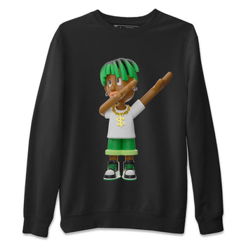 Air Jordan 1 Celtics Sneaker Match Tees Get'em Boy Sneaker Tees AJ1 High OG Lucky Green Sneaker Release Tees Unisex Shirts Black 2