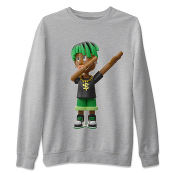 Air Jordan 1 Celtics Sneaker Match Tees Get'em Boy Sneaker Tees AJ1 High OG Lucky Green Sneaker Release Tees Unisex Shirts Heather Grey 2