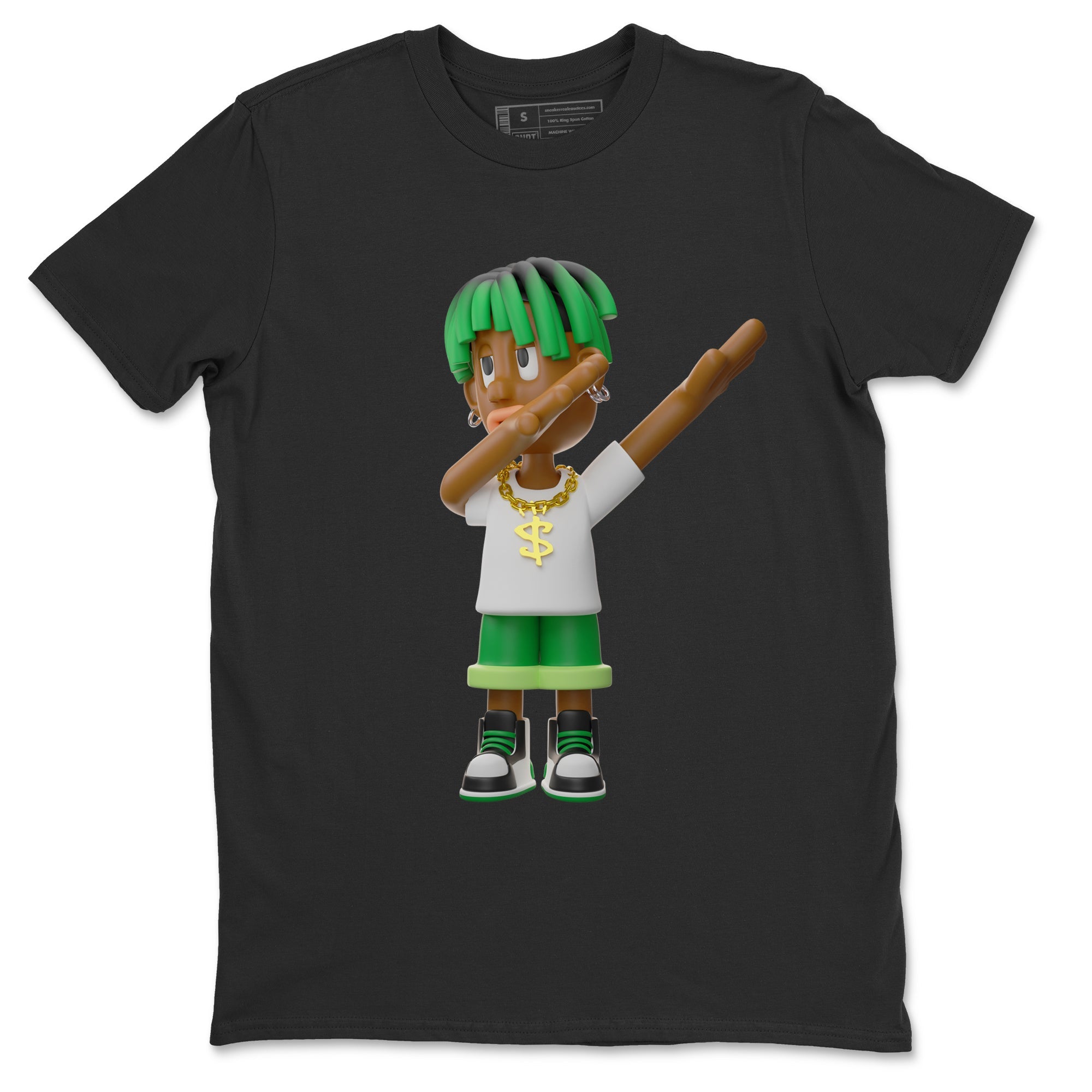 Air Jordan 1 Celtics Sneaker Match Tees Get'em Boy Sneaker Tees AJ1 High OG Lucky Green Sneaker Release Tees Unisex Shirts Black 2
