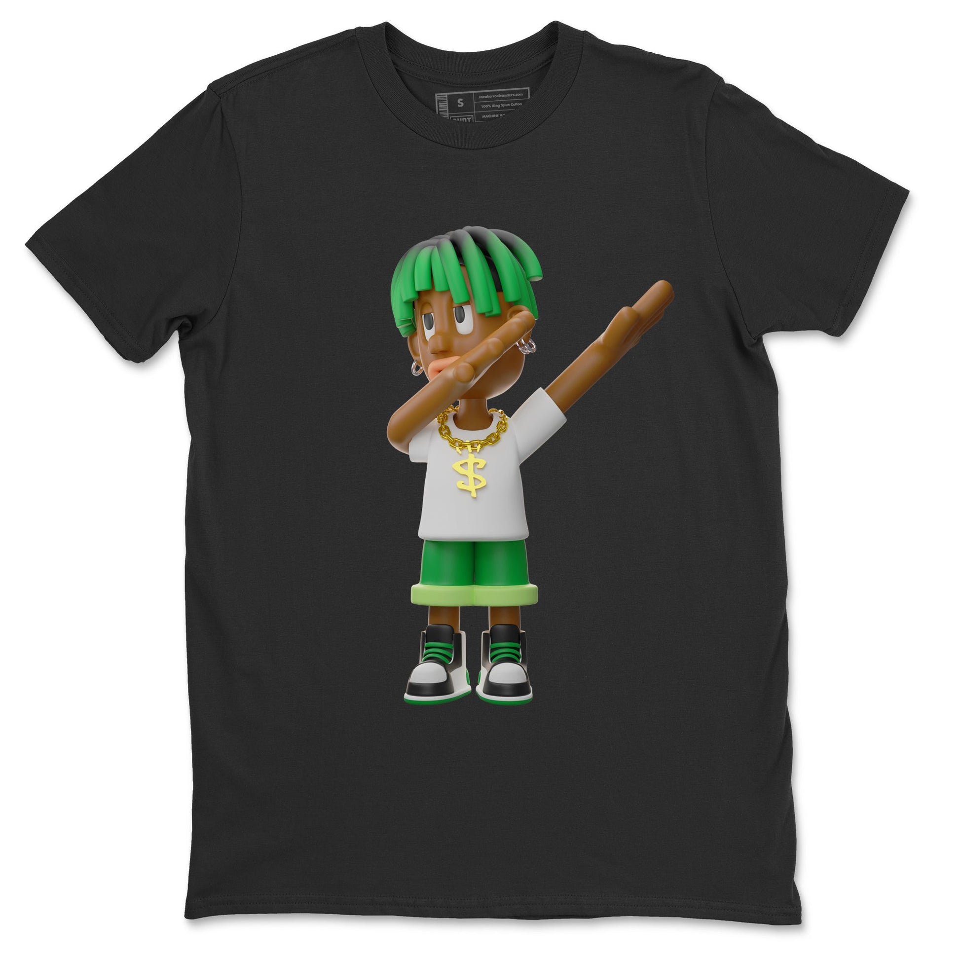 Air Jordan 1 Celtics Sneaker Match Tees Get'em Boy Sneaker Tees AJ1 High OG Lucky Green Sneaker Release Tees Unisex Shirts Black 2