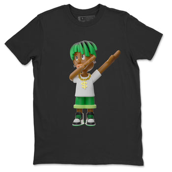 Air Jordan 1 Celtics Sneaker Match Tees Get'em Boy Sneaker Tees AJ1 High OG Lucky Green Sneaker Release Tees Unisex Shirts Black 2